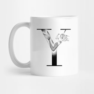 Mermaid Monogram Y Mug